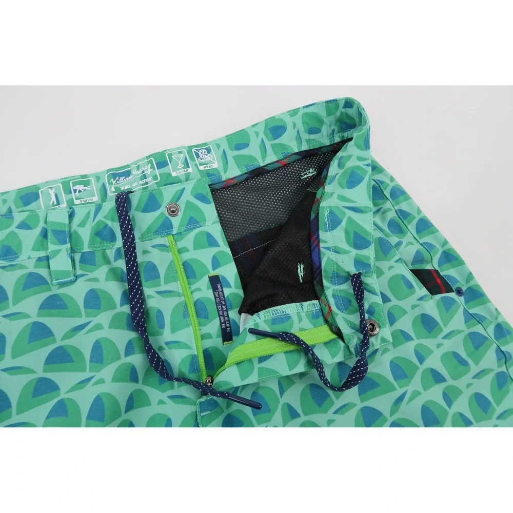 William Murray Water Hazard Golf Shorts Mens 34 Building Bridges Performance